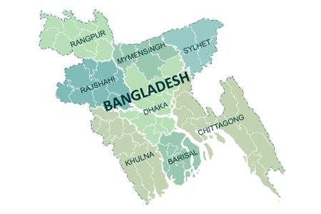 Map of Bangladesh