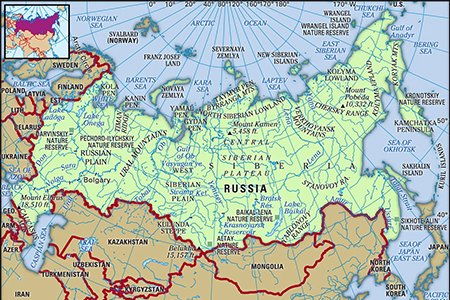 Map of Russia
